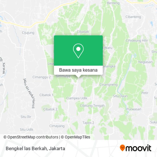 Peta Bengkel las Berkah