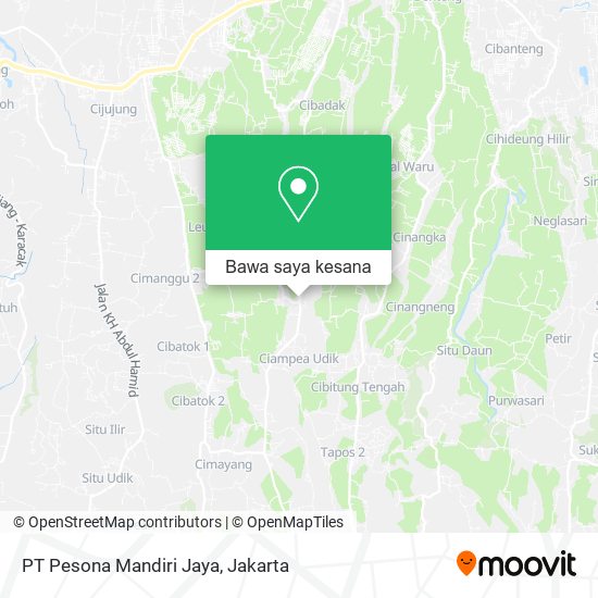 Peta PT Pesona Mandiri Jaya