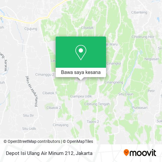 Peta Depot Isi Ulang Air Minum 212