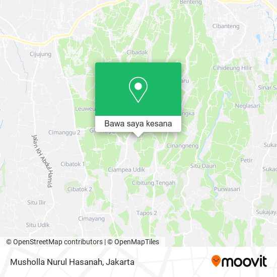 Peta Musholla Nurul Hasanah