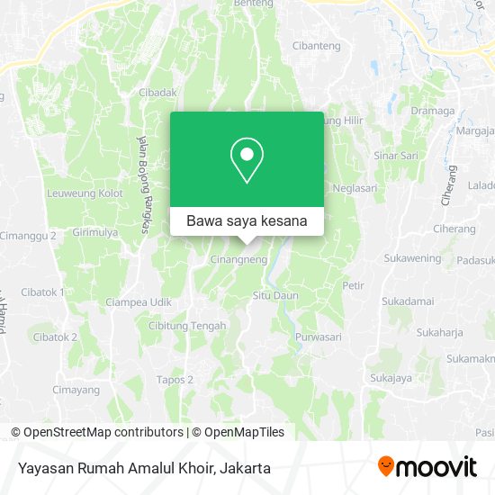 Peta Yayasan Rumah Amalul Khoir