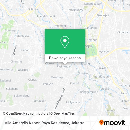 Peta Vila Amarylis Kebon Raya Residence