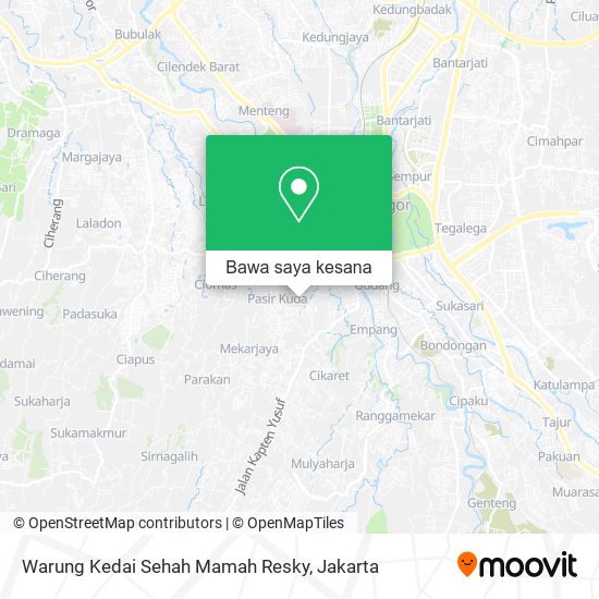 Peta Warung Kedai Sehah Mamah Resky