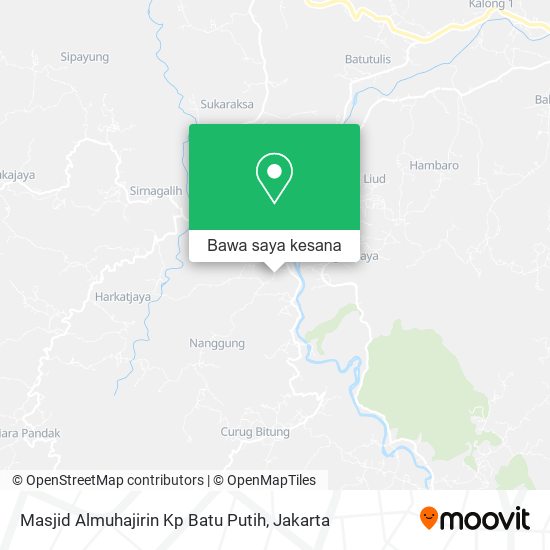 Peta Masjid Almuhajirin Kp Batu Putih