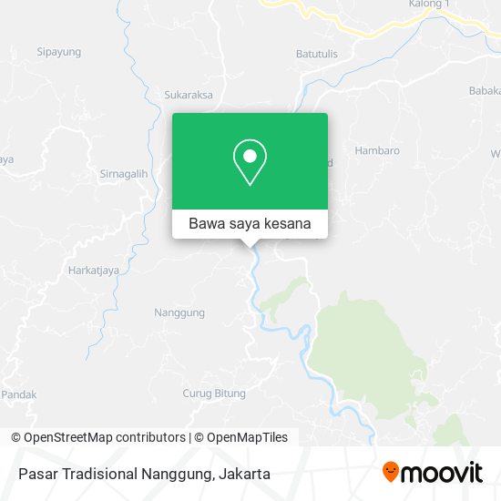 Peta Pasar Tradisional Nanggung