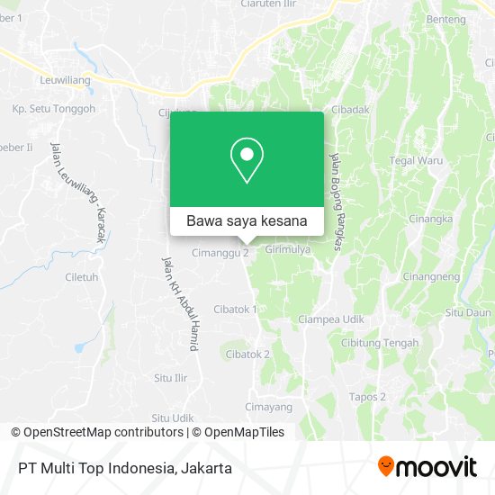 Peta PT Multi Top Indonesia