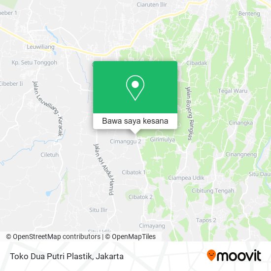 Peta Toko Dua Putri Plastik