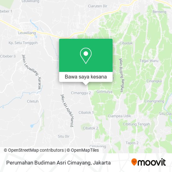 Peta Perumahan Budiman Asri Cimayang
