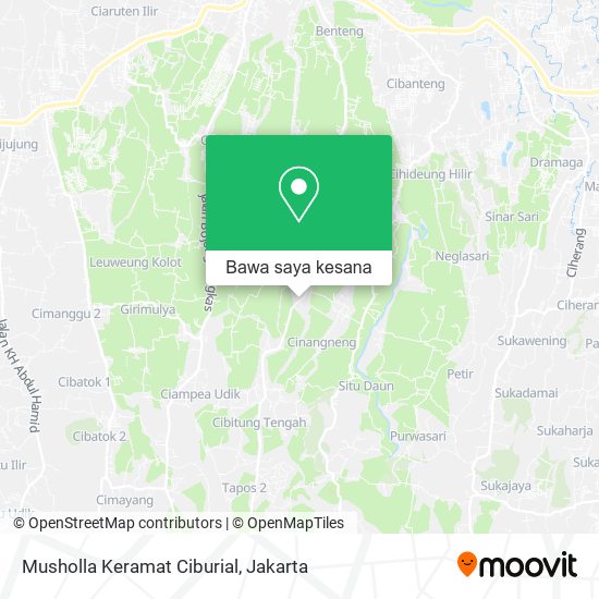 Peta Musholla Keramat Ciburial
