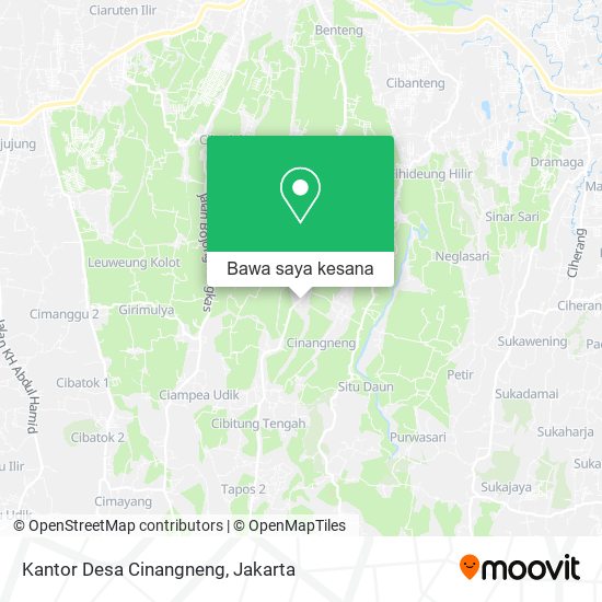 Peta Kantor Desa Cinangneng
