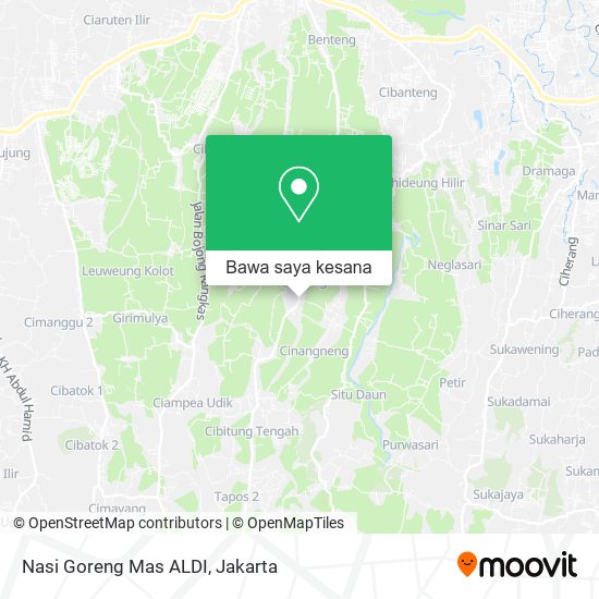 Peta Nasi Goreng Mas ALDI