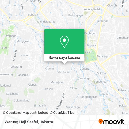 Peta Warung Haji Saeful