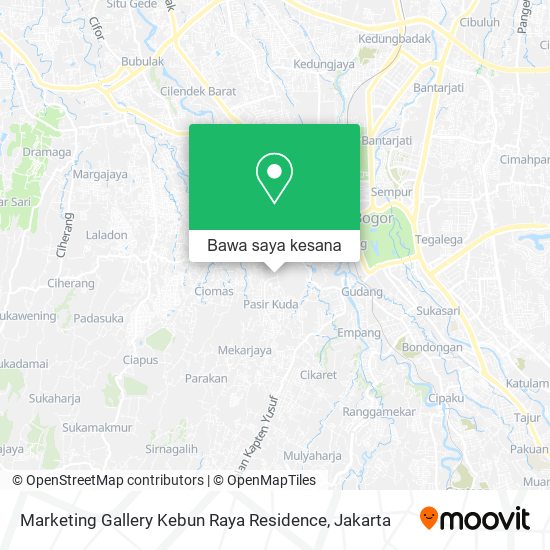 Peta Marketing Gallery Kebun Raya Residence