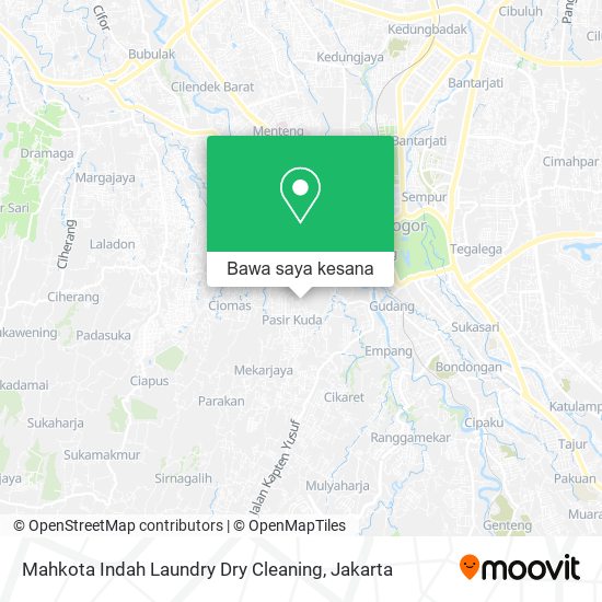 Peta Mahkota Indah Laundry Dry Cleaning
