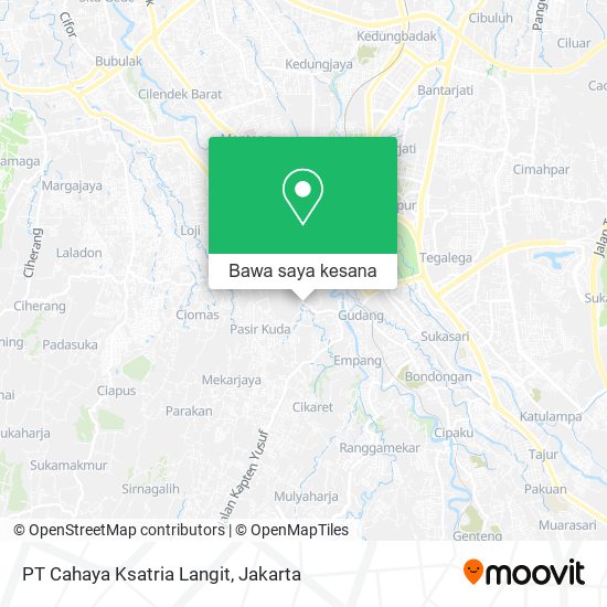 Peta PT Cahaya Ksatria Langit