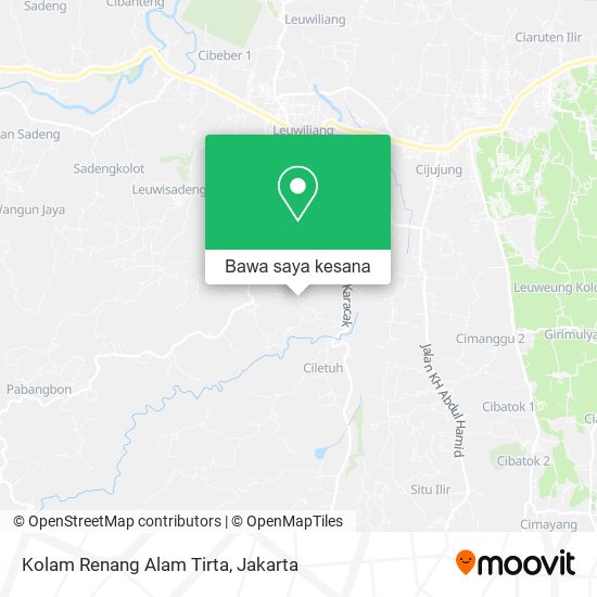 Peta Kolam Renang Alam Tirta