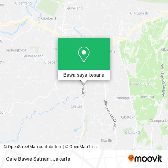 Peta Cafe Bawie Satriani