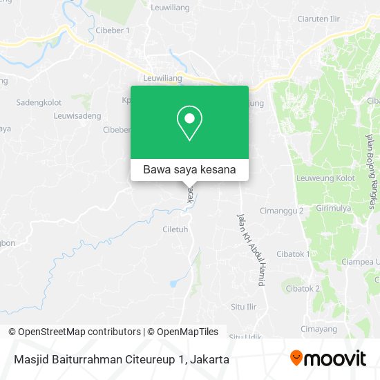 Peta Masjid Baiturrahman Citeureup 1