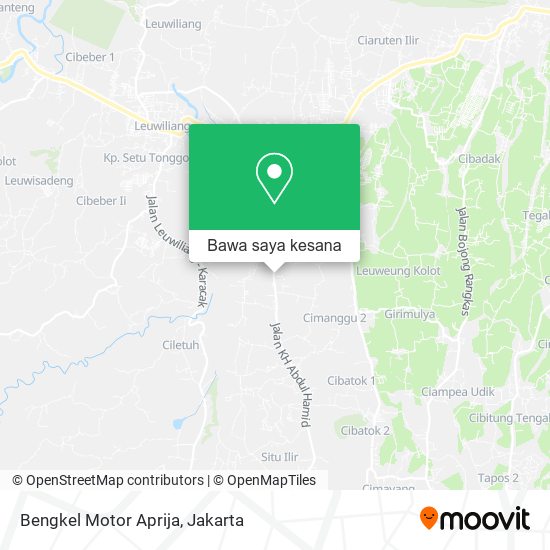 Peta Bengkel Motor Aprija