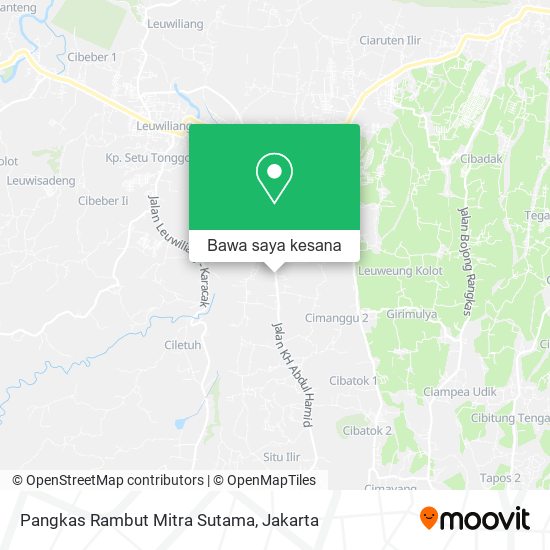 Peta Pangkas Rambut Mitra Sutama