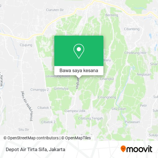 Peta Depot Air Tirta Sifa