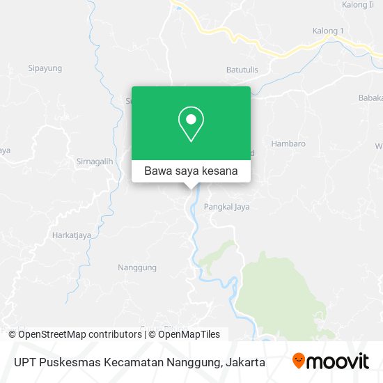 Peta UPT Puskesmas Kecamatan Nanggung