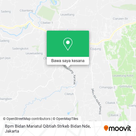 Peta Bpm Bidan Mariatul Qibtiah Strkeb Bidan Nde