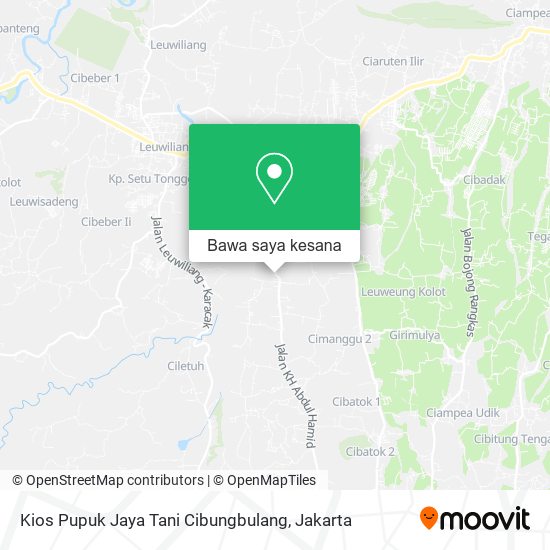 Peta Kios Pupuk Jaya Tani Cibungbulang