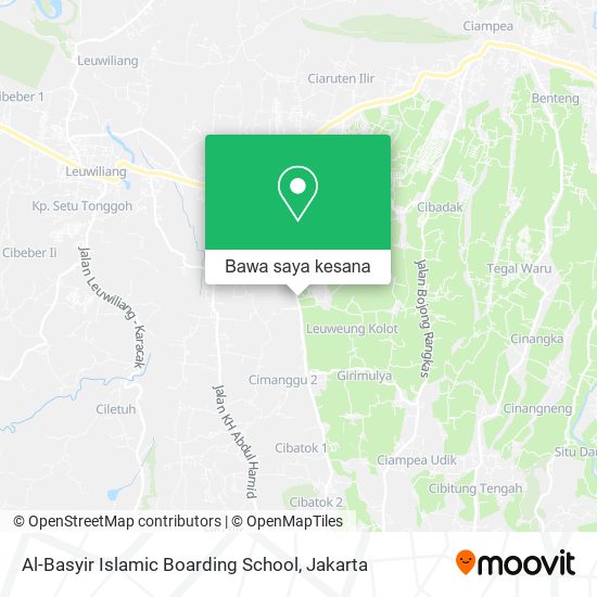 Peta Al-Basyir Islamic Boarding School