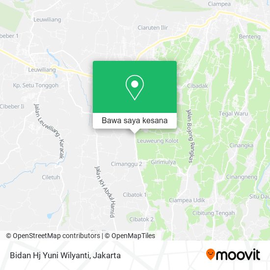 Peta Bidan Hj Yuni Wilyanti