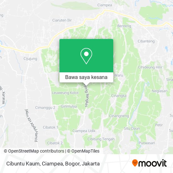 Peta Cibuntu Kaum, Ciampea, Bogor