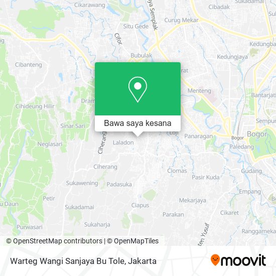 Peta Warteg Wangi Sanjaya Bu Tole