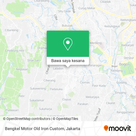 Peta Bengkel Motor Old Iron Custom