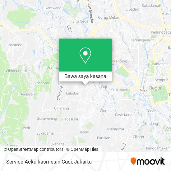 Peta Service Ackulkasmesin Cuci