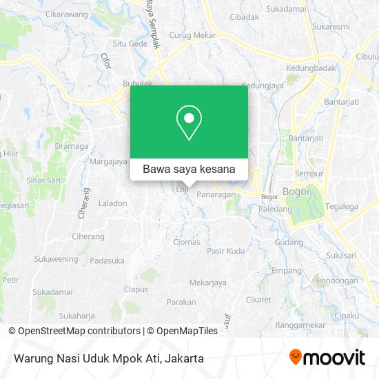 Peta Warung Nasi Uduk Mpok Ati