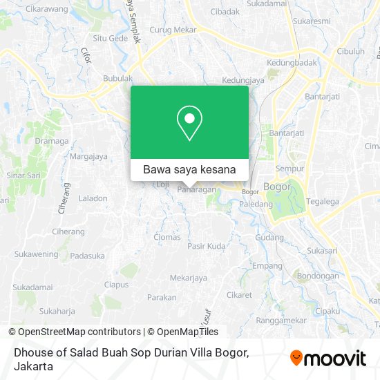 Peta Dhouse of Salad Buah Sop Durian Villa Bogor