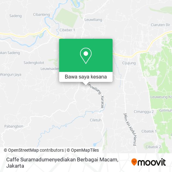 Peta Caffe Suramadumenyediakan Berbagai Macam