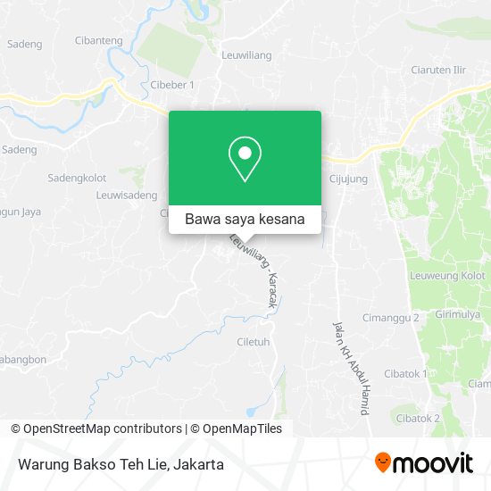 Peta Warung Bakso Teh Lie