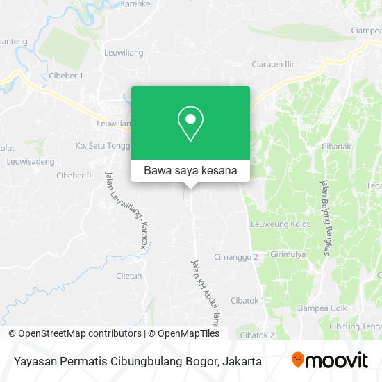 Peta Yayasan Permatis Cibungbulang Bogor