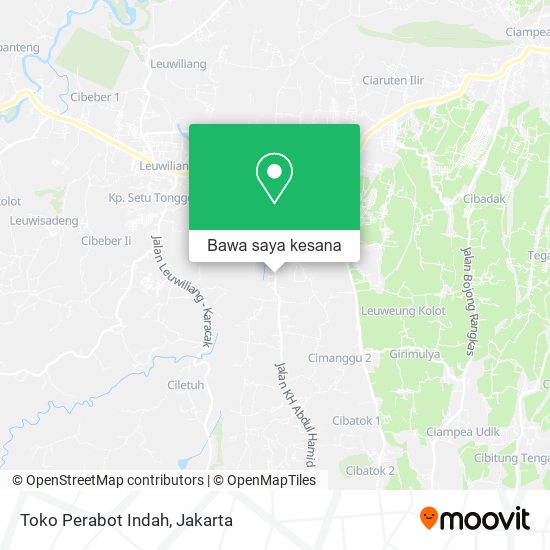 Peta Toko Perabot Indah