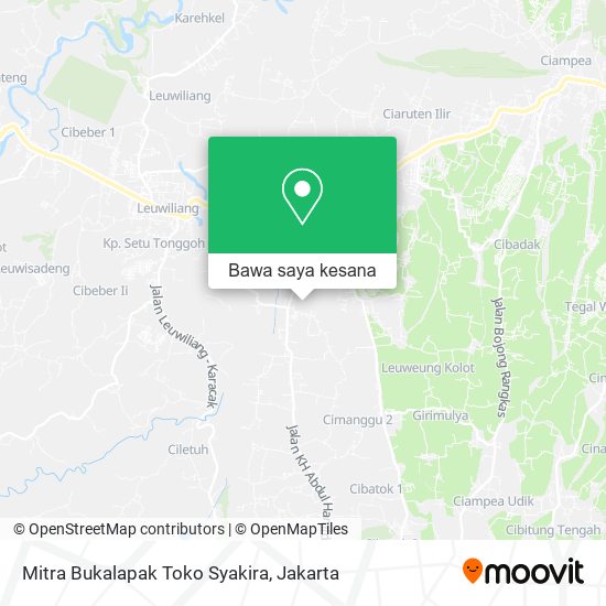 Peta Mitra Bukalapak Toko Syakira