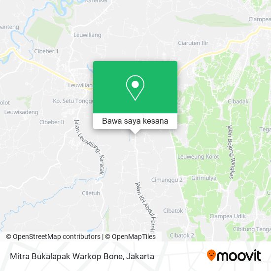 Peta Mitra Bukalapak Warkop Bone