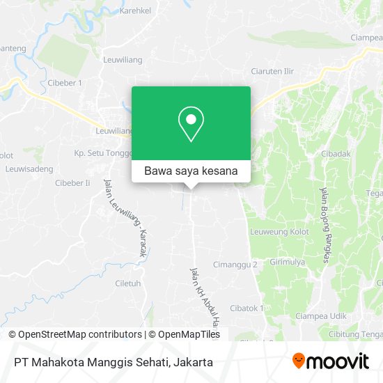 Peta PT Mahakota Manggis Sehati