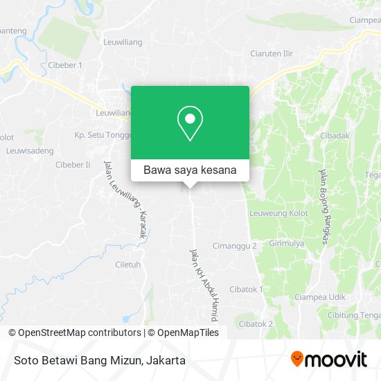 Peta Soto Betawi Bang Mizun