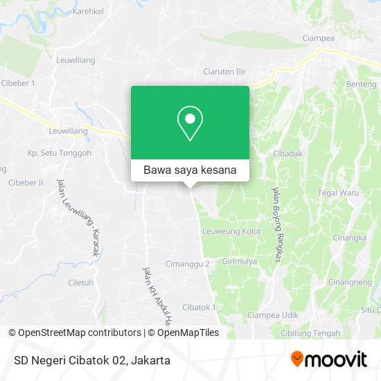 Peta SD Negeri Cibatok 02