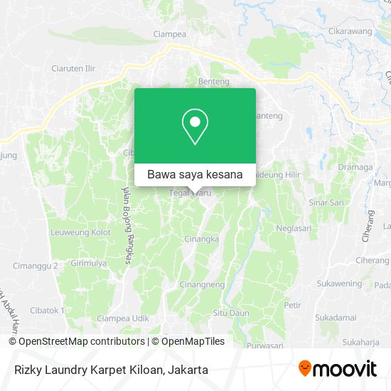 Peta Rizky Laundry Karpet Kiloan