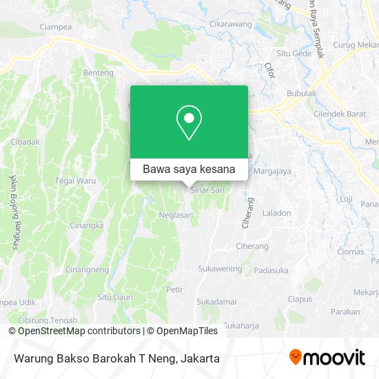 Peta Warung Bakso Barokah T Neng