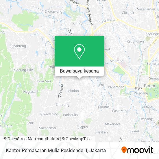 Peta Kantor Pemasaran Mulia Residence II
