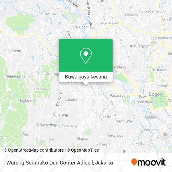 Peta Warung Sembako Dan Conter Adicell