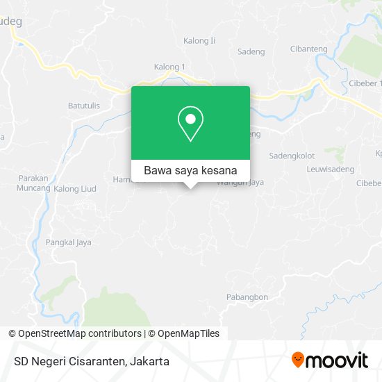 Peta SD Negeri Cisaranten